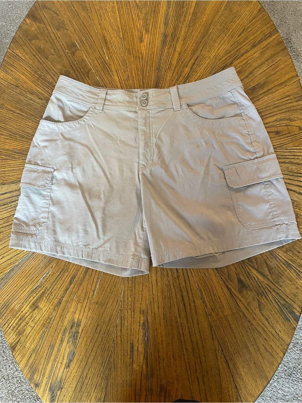 Eddie Bauer Neutral Gray Cargo Shorts